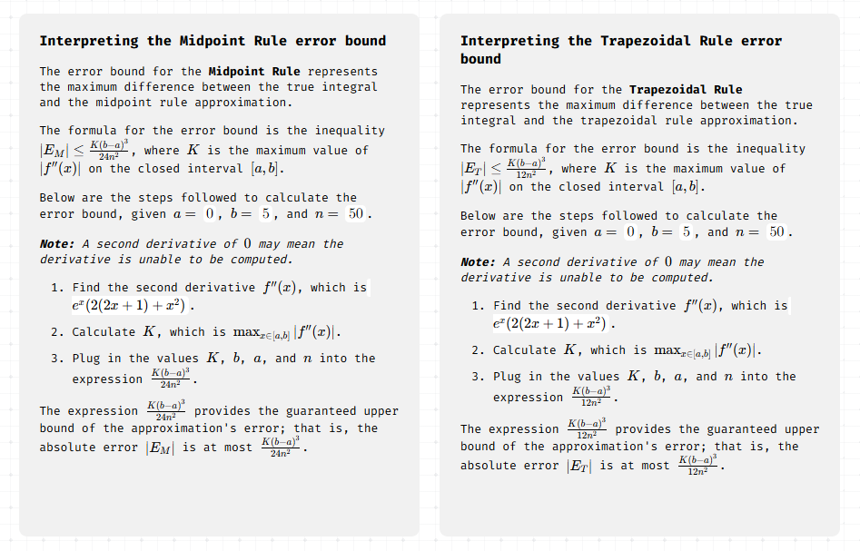 error bounds explanation